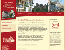 Tablet Screenshot of gasthaus-brandner.de